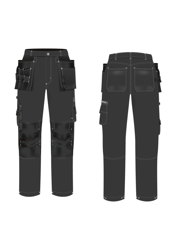 Spodnie robocze FORCEFLEX - grafika - producent LOGO - kolor 2